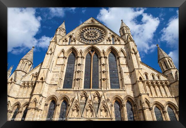 York Minster Framed Print by Chris Dorney