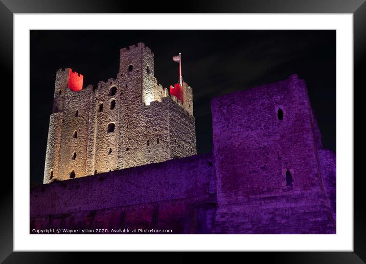  Rochester Castle Framed Mounted Print by Wayne Lytton