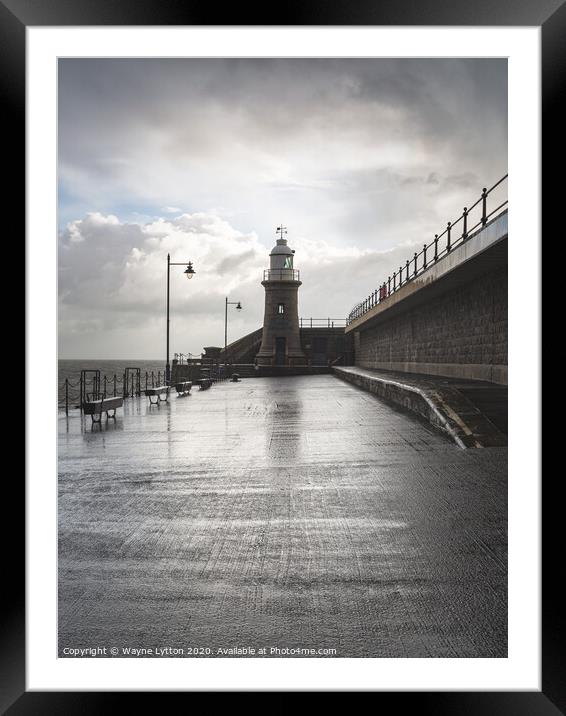 Folkestone Pier Framed Mounted Print by Wayne Lytton