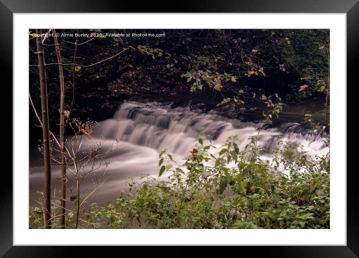 Jesmond Dene Waterfalls  Framed Mounted Print by Aimie Burley