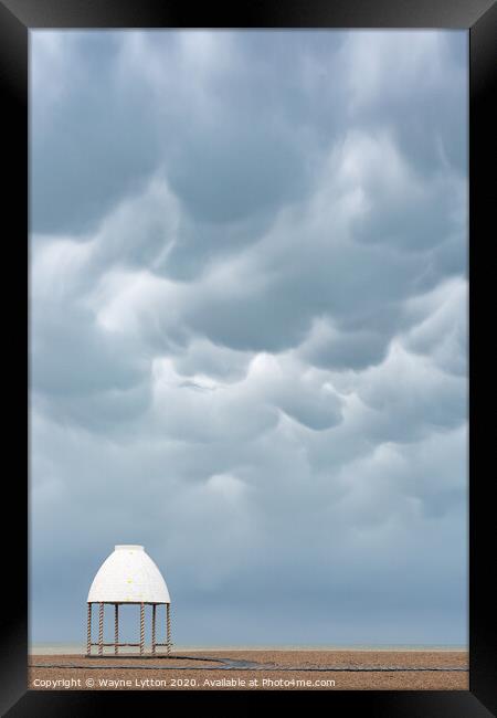 Cumulonimbus cloud Folkestone Framed Print by Wayne Lytton