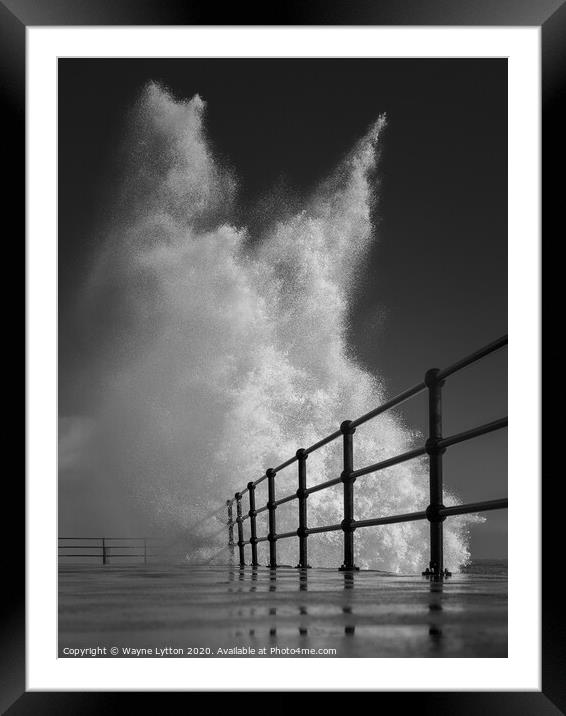 Folestone Beach Framed Mounted Print by Wayne Lytton