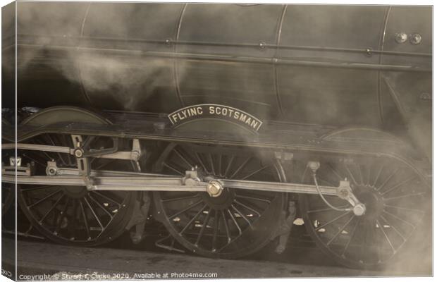 Flying Scotsman Canvas Print by Stuart C Clarke