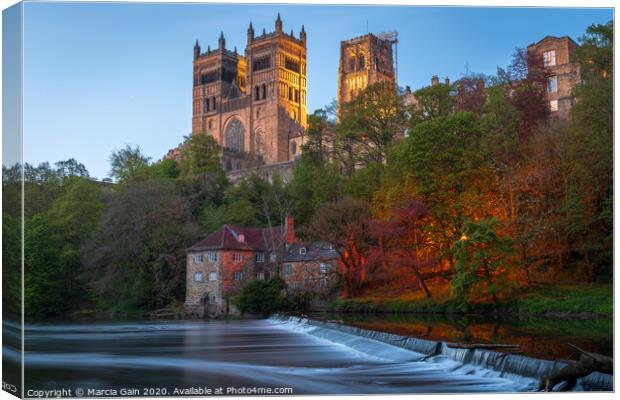 Durham Cathederal Canvas Print by Marcia Reay