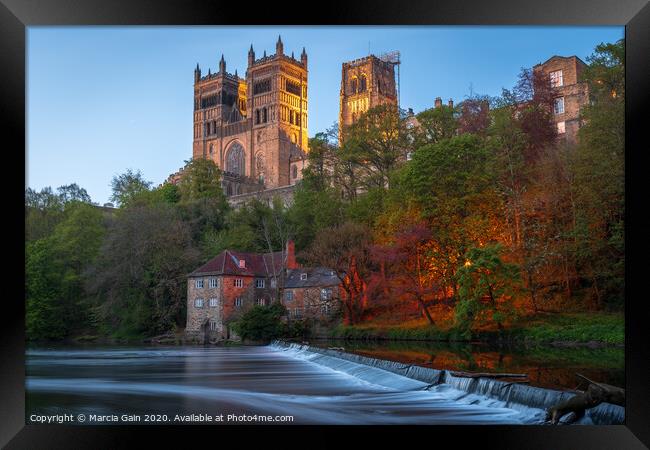 Durham Cathederal Framed Print by Marcia Reay