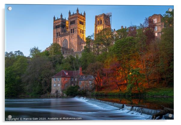 Durham Cathederal Acrylic by Marcia Reay