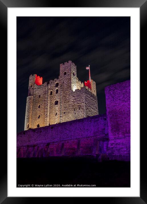  Rochester Castle  Framed Mounted Print by Wayne Lytton
