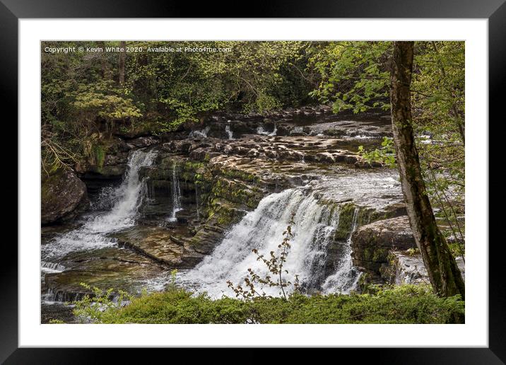 Aysgarth falls Yorkshire Dales Framed Mounted Print by Kevin White