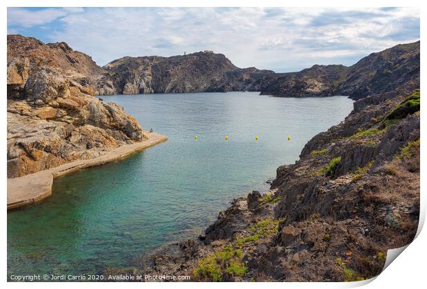 Geological park: Paratge de Tudela, Costa Brava, C Print by Jordi Carrio