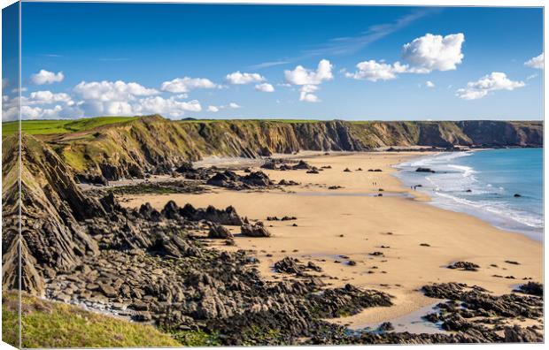 Marloes Beach, St Brides Bay, Pembrokeshire, Wales Canvas Print by Colin Allen
