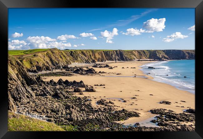 Marloes Beach, St Brides Bay, Pembrokeshire, Wales Framed Print by Colin Allen