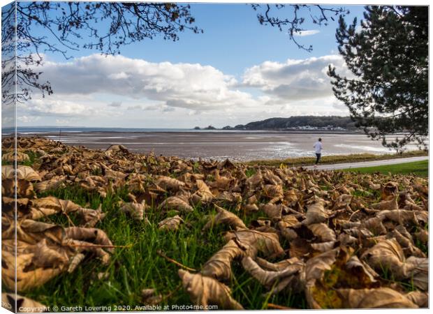 Autumn on Swansea Seafront Canvas Print by Gareth Lovering