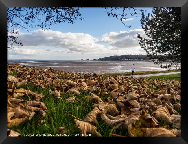 Autumn on Swansea Seafront Framed Print by Gareth Lovering