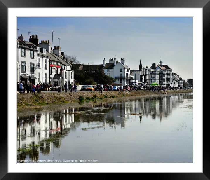 Parkgate High Tide Framed Mounted Print by Bernard Rose Photography