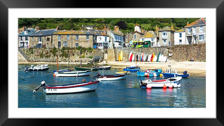 mousehole cornwall Framed Mounted Print by Kevin Britland