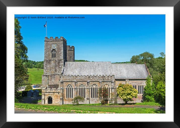 st germans priory cornwall Framed Mounted Print by Kevin Britland