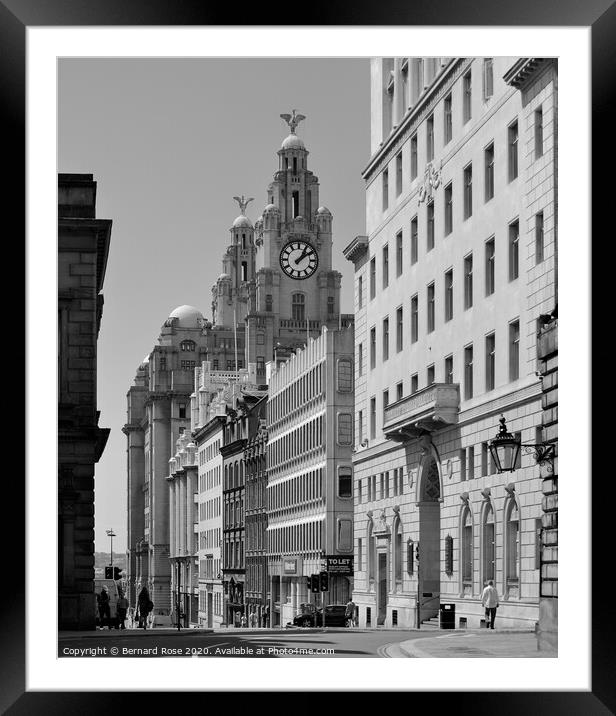 Royal Liver Building  Framed Mounted Print by Bernard Rose Photography