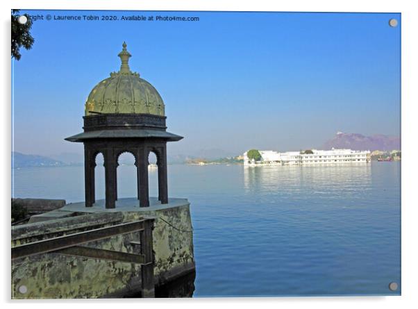 Lake Palace, Udaipur India Acrylic by Laurence Tobin