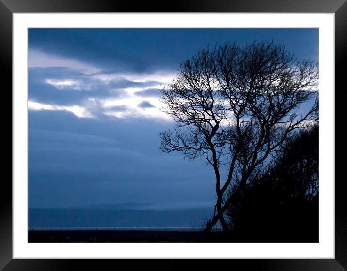 Blue Sky at Night Framed Mounted Print by Tim O'Brien