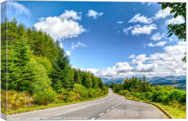 Outdoor road Canvas Print by Kris Fraser