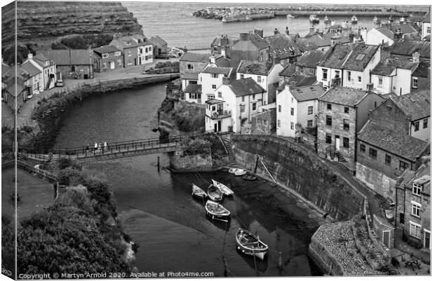 Staithes Yorkshire Canvas Print by Martyn Arnold