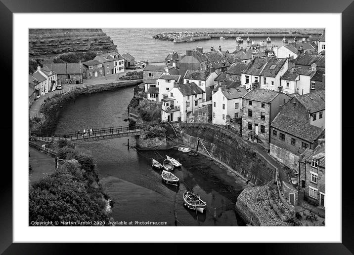 Staithes Yorkshire Framed Mounted Print by Martyn Arnold