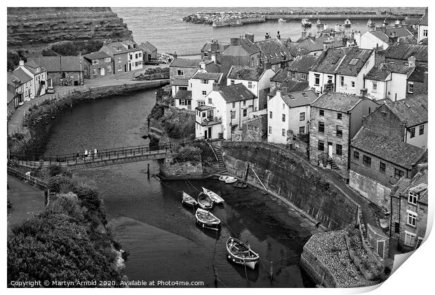 Staithes Yorkshire Print by Martyn Arnold