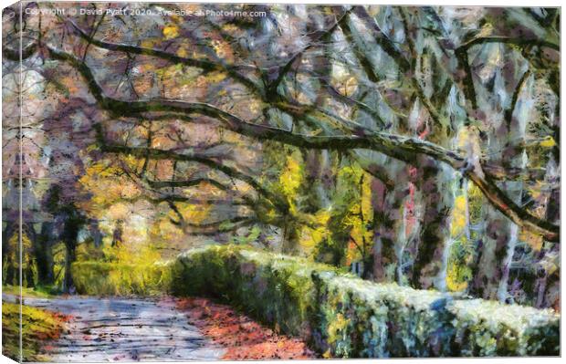 Sleepy Hollow In Autumn Monet Canvas Print by David Pyatt