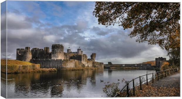 Caerphilly Castle Canvas Print by paul holt