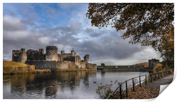 Caerphilly Castle Print by paul holt