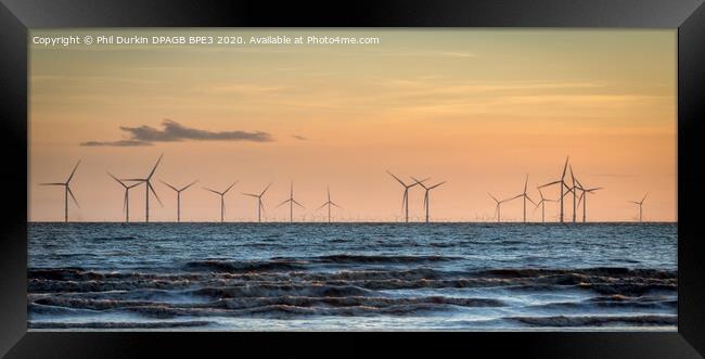 Crosby Beach Sunset  Framed Print by Phil Durkin DPAGB BPE4