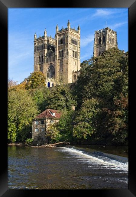 Durham Cathedral and River Wear. Framed Print by Rob Cole