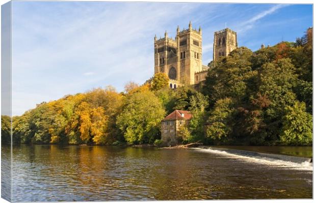 Durham Cathedral and River Wear. Canvas Print by Rob Cole