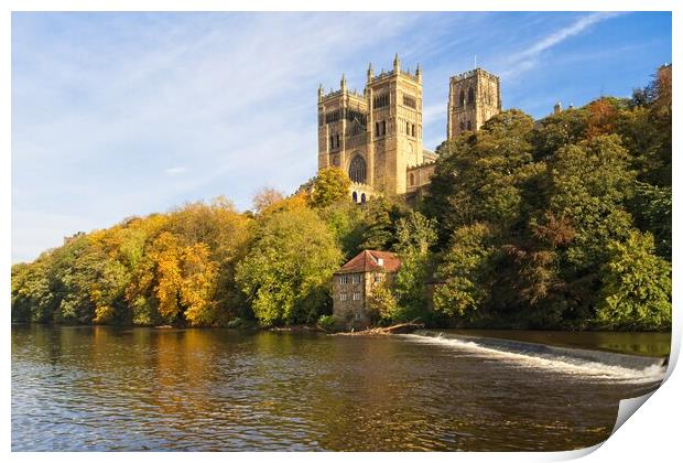 Durham Cathedral and River Wear. Print by Rob Cole