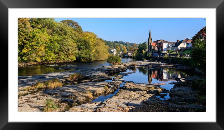River Dee Llangollen Framed Mounted Print by Wendy Williams CPAGB