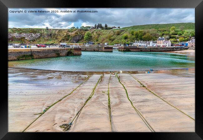 Stonehaven  Bay Framed Print by Valerie Paterson