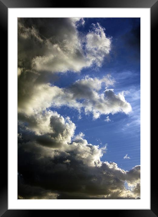 May Clouds Framed Mounted Print by Darren Burroughs