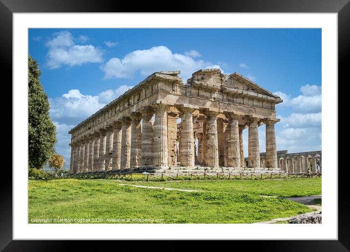 Second Temple of Hera Framed Mounted Print by Milton Cogheil