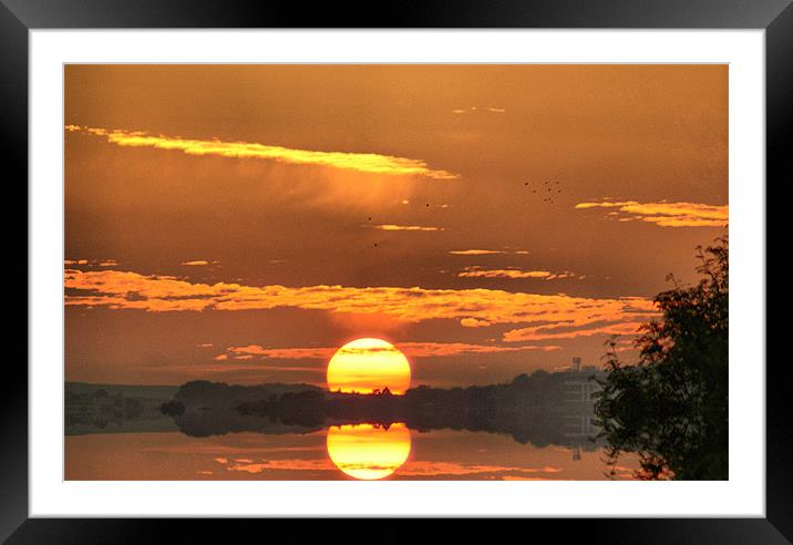 Sunset Reflections Framed Mounted Print by Sandi-Cockayne ADPS