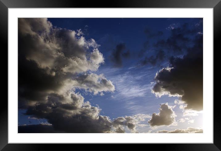 May Clouds Framed Mounted Print by Darren Burroughs