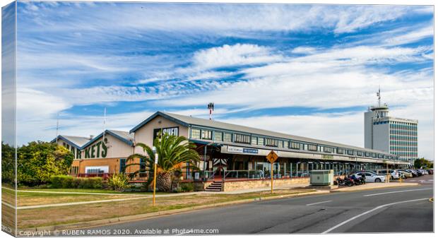 The E Shed Markets at Cruise Terminal of Fremantle. Canvas Print by RUBEN RAMOS
