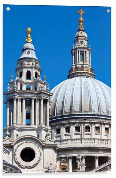 St. Paul's Cathedral in London Acrylic by Chris Dorney