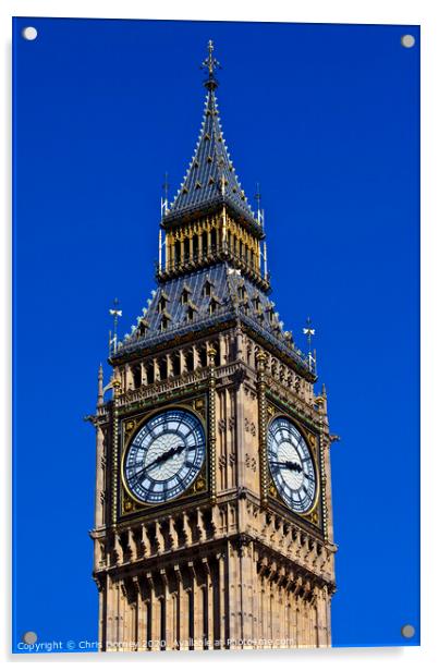 Big Ben in London Acrylic by Chris Dorney
