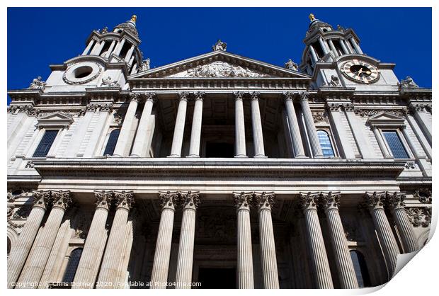 St. Paul's Cathedral in London Print by Chris Dorney