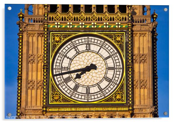 Big Ben (Houses of Parliament) Close-up Acrylic by Chris Dorney
