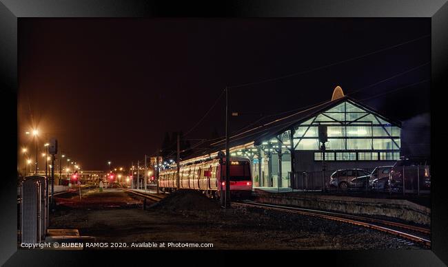 The railways and the Fremantle train station in Australia.  Framed Print by RUBEN RAMOS