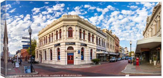 The Fremantle city center, Australia.  Canvas Print by RUBEN RAMOS