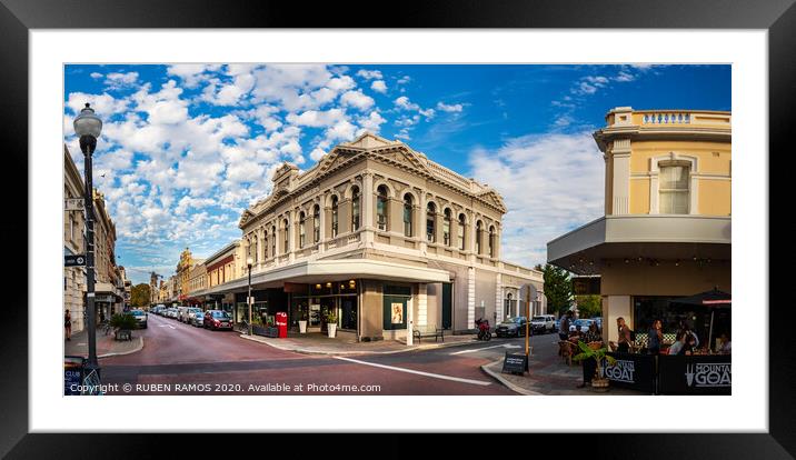 The Fremantle city center, Australia.  Framed Mounted Print by RUBEN RAMOS