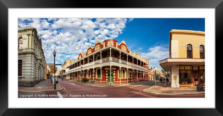 Fremantle city center, Australia.  Framed Mounted Print by RUBEN RAMOS