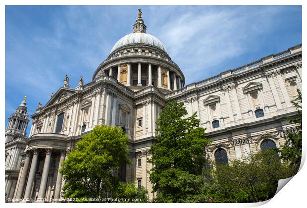 St. Pauls Cathedral in London Print by Chris Dorney
